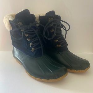 Sperry for J.Crew Blackwatch Plaid Winter Boots